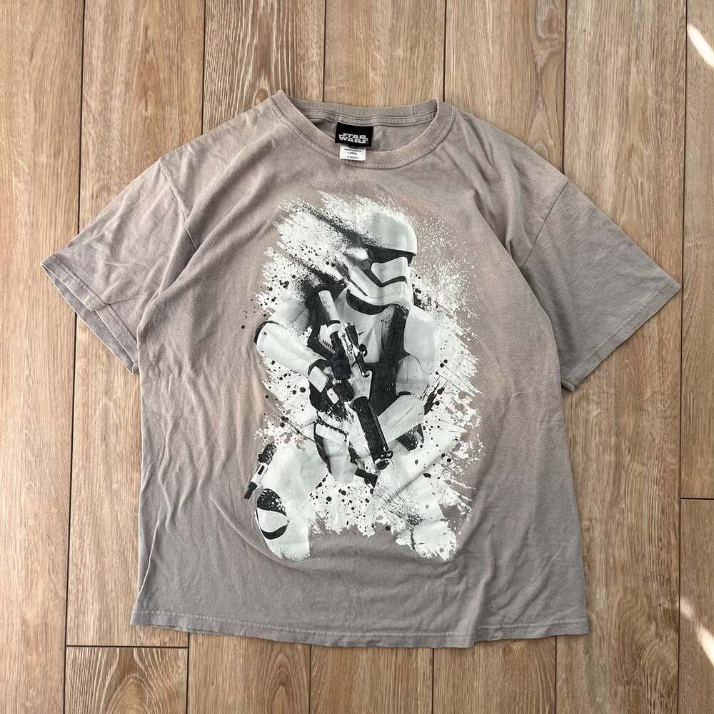 Star Wars Stormtrooper Graphic T-Shirt Size Large Gray